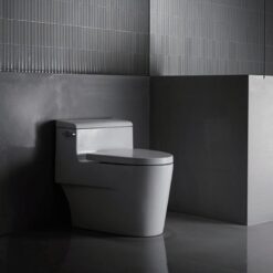 Bathroom Sanitary Ware  Ceramic Big Toilet Pit Spacing Integrated Flush Toilet