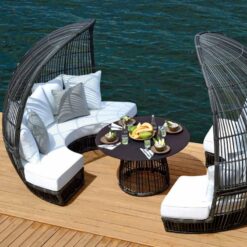 Outdoor woven sofa outdoor open-air leisure furniture private garden sunroom factory direct sales