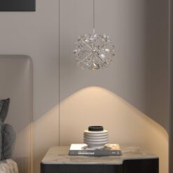 Advanced Sense Luxury Crystal Lamp for Home New Bedroom Bedside Small Chandelier Warm Romantic Long Line Ceiling Pendant Light