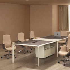 Beige Leather Seat Boss Business Manager Modern High Back Ceo Swivel Office Chair Ergonomic Office Chairs