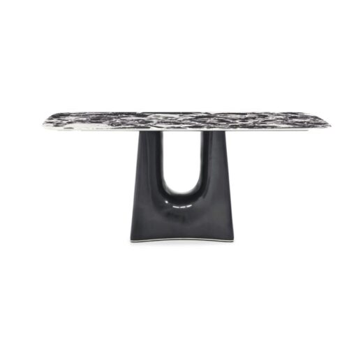 Black Bulgari Marble Dining Table Indoor Living room Furniture Production Factory - Image 2
