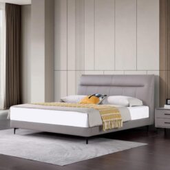 European Modern Luxury Queen Size Bed Soft Upholstered Bedroom Furniture Comfortable Italian Includes Storage for Apartment Use