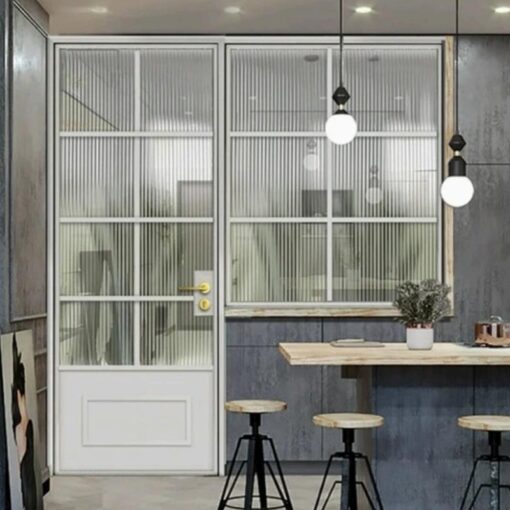 European-style cream-colored high-end custom sliding door and window integrated factory direct sales price