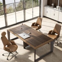 High-End Modern Office Chair for Boss Directors Executive Mesh Lift Chair with Leather & Plywood Material for Guests