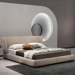 High Quality Queen King Size Bed Bedroom Design Furniture Modern Luxury Wooden Leather Double Bed Frame