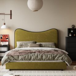 Hot Sale Bed French Simple Soft Queen King Size Luxury Double Bed Frame Modern Bedroom Furniture Vintage Hotel Bed