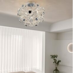 Indoor Decor Bronze Brass Chandelier Light Living Room Modern Flower Shape Ceiling Lamp