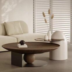 Italian-Style High-End Creative Concept Coffee Table Set Minimalist Design for Small Spaces Light Luxury Simple Modern Style fo