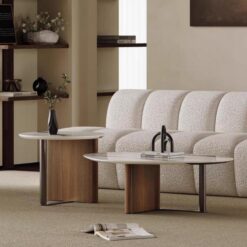 Italian-Style Microcrystalline Stone Coffee Table Set Irregular-Shaped Table Marble Coffee Table Creative Coffee Table