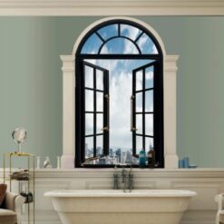 French high-end custom black arc stainless steel doors and Windows production Chinese factory production price