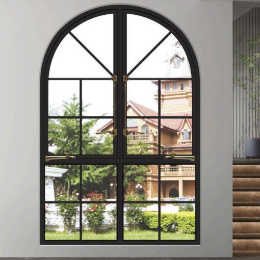 Factory price of high-end customizable retro black stainless steel sliding Windows