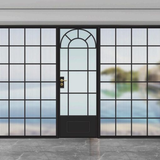 European-style black custom doors and Windows integrated Changhong Glass factory direct sales price