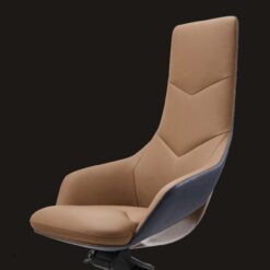 Grey Leather Seat Boss Business Manager Modern High Back Ceo Swivel Office Chair Ergonomic Office Chairs