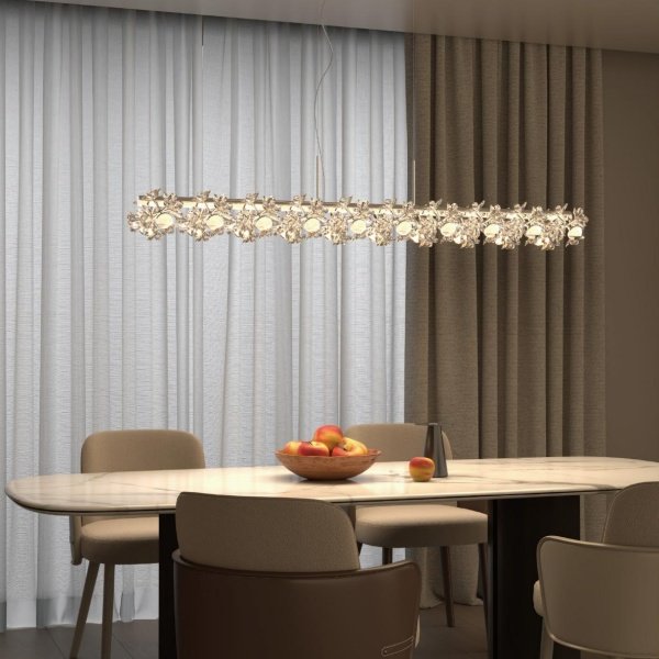 Lighting Dining Room Kitchen Hanging Marble Chandelier Alabaster Pendant Light Linear Fixture Home Decoration Lighting