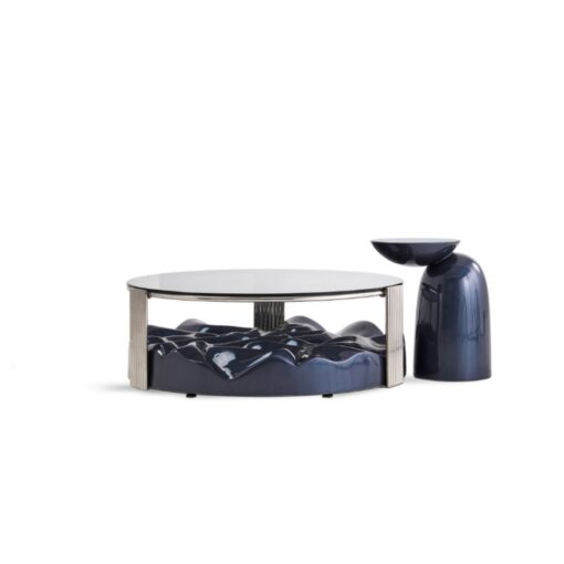 Luxurious Blue Indoor Living room, Coffee Table Room Furniture Artistic Decorations Made in China - Image 2