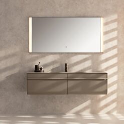 Luxurious grey metal bathroom countertop bathroom washbasin storage cabinet