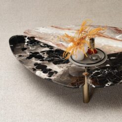 Luxury Modern Furniture Coffee Table with Marble for Living Room Venice Brown High Quality