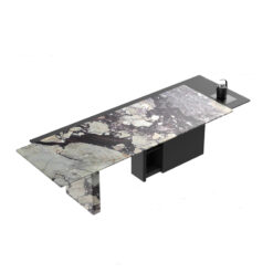 Luxury Stone square Table Premium Stone Furniture for Hotel and Home Elegant Dining Room Table Top Custom Furniture Manufacturer