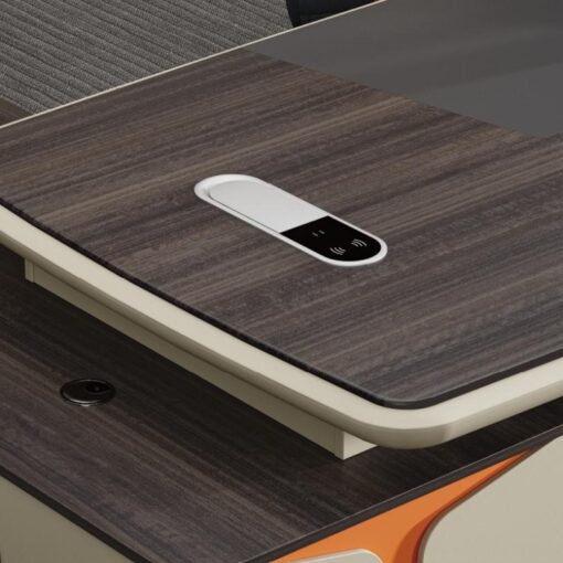 Luxury Unique Style Leather Wood Office Furniture Executive Office Table Boss Ceo Modern Office Desk - Image 2