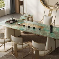 Luxurious natural stone indoor living room, kitchen, dining table, study, coffee table and full house furniture
