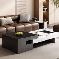 Modern High-end Light Luxury Rock Panel Coffee Table Living Room Furniture Apartment Designer Tea Table