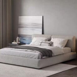 Modern Home Bedroom Furniture Soft Up-Holstered Bed Designs