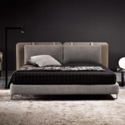 Modern Luxury Bedroom Furniture Bedroom Set King Size Solid Wood Genuine Leather Bed