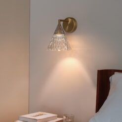 Modern Polka Dot Pattern Glass Copper LED Wall Luxury Decorative Indoor Lighting for Home Kitchen Bedroom Hotel Hot Sale Brass