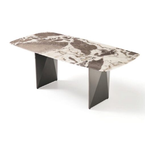 Picasso Grey Marble Dining Table Indoor Living room Furniture Production Factory - Image 2