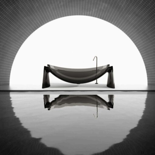 Factory wholesale price of high-end custom crystal resin independent bathtub and bathroom furniture