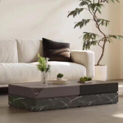 Wholesale Custom Modern Living Room Furniture Coffee Table Home Furniture Sintered Stone Mesa De Centro for Hotel Furniture