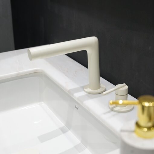 Wine Red Bathroom Cabinet Luxury Natural Stone Countertop China Factory Wholesaler - Image 4