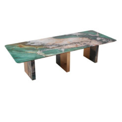 Luxury jade natural marble living room dining table, kitchen interior furniture factory discount price
