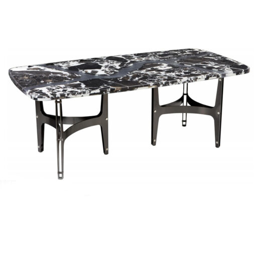 Factory direct sales of luxurious pink natural marble living room dining table kitchen and bedroom furniture